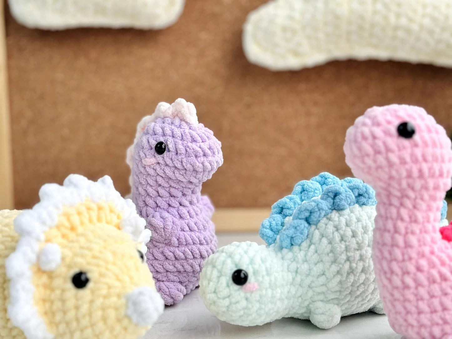 Amigurumi Crochet Pattern - Dinosaurs