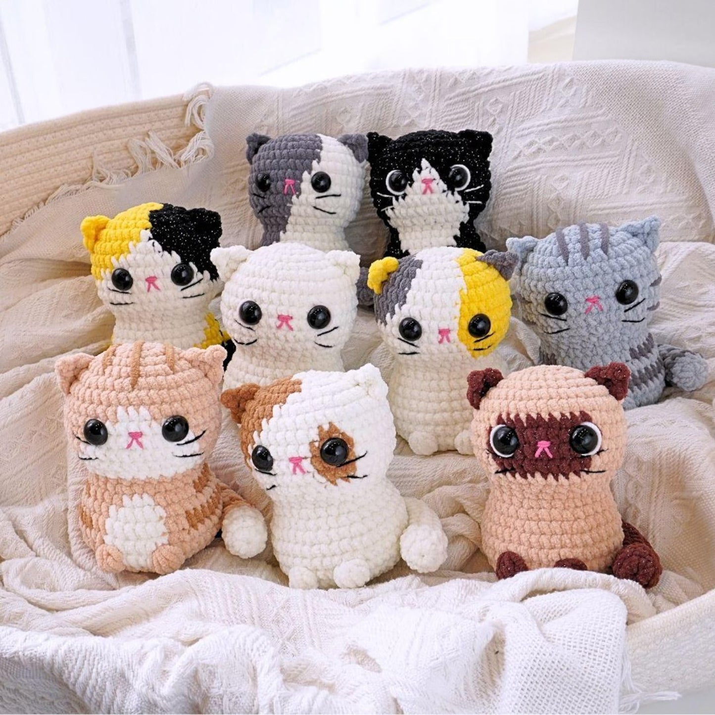 Chonky Cat Amigurumi Crochet Pattern PDF